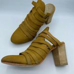 Free People Womens Byron Camel Tan Almond Toe Slide Block Heel Mule Sandal 7 Photo 3