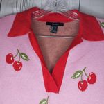 Forever 21  Pink Cherry Print Polo Dress Photo 3