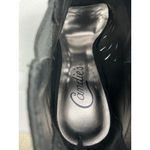 Womans Candies Booties 8.5 M Black Vented Back Zip Peeptoe Stilettos Heel Photo 6