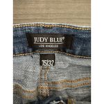 Judy Blue  Distressed Jeans Womens Dark Wash Skinny Fit Patch Stretch size 15/32 Photo 5
