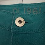 DL1961  Angel Mid Ride Skinny Ankle Calypso Jeans teal cotton zip 4-way stretch Photo 3