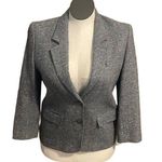 Pendleton Vintage  blazer Wool Petite gray suit jacket Corpcore button blazer 8 Photo 0