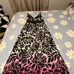 Soma  Black and Pink Floral Maxi Dress Photo 1
