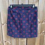 Charter Club Women's Navy Skort Size 10 Embroidered Circles Casual Photo 1
