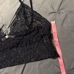 ZARA Trafaluc Collection Black Spaghetti Strap Sheer Lace V-Neck Cami Bralette L Photo 8