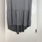 Mote, gray, drop waist, tunic top, short sleeve, lace up back M Gray Size M Photo 1