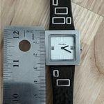 Fossil Ladies Watch Brown Leather Strap Square White Dial Stainless Accents Photo 10