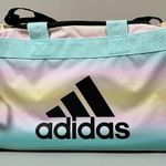Adidas Pink Blue Yellow Pastel Ombre Gym Duffel Overnight Bag 🩵✨ Photo 0