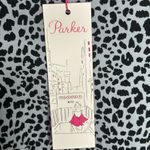 Parker Blue Leopard Print Dress Photo 5