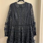 Needle & Thread  Dot Shimmer Ankle Gown Black Size US 16 Photo 3