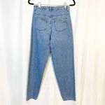 Ba&sh  Sophia High Rise Mom Relaxed V-Shaped Yoke Straight Leg Jeans Light Wash Photo 4