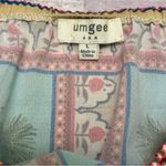 Umgee  Floral Off-Shoulder Blouse - Teal and Pink Photo 4