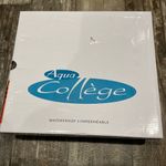 AQUA  Black Ankle Boots with Chunky Heel Size 6 Photo 7