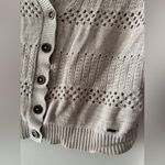 Garage V-Neck Beige Button Cardigan Photo 4