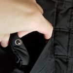 Gap VINTAGE Y2K  FAUX FUR TRIM HOOD PUFFER COAT BLACK S 2006 Photo 7