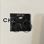 Apt. 9  Multi-Hoop Black Earrings nwt 💕3x15$ Photo 3