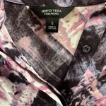 Vera Wang Simply Vera Purple Pink Black Sleeveless Blouse Size Small Photo 6