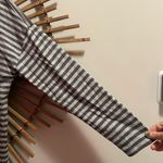 Eileen Fisher EUC Elileen Fisher Gray Knit Striped Tunic Top Dolman Sleeve Relaxed Casual Sz M Photo 5