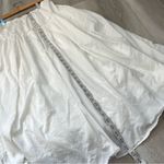 Coldwater Creek Cotton Maxi Skirt womens White (medium) cottagecore coquette minimalist casual Photo 5