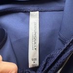 Lorna Jane Hoodie Pullover Athleisure Zip Up Mesh Trim Blue Size Medium Photo 3