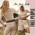 Free People set shorts and crop top co-ord matching set yoga activewear Medium Photo 8