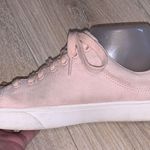 Divided H&M light pink faux suede microfiber fashion sneakers Photo 5