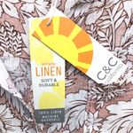 C&C California NEW  Hibiscus/Leaf 100% Linen Short Sleeve Button-Up Shirt L Photo 3