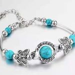 🦋 butterfly aqua marine bracelet 🦋​​​​​​​​​​​​​​​​​​​​​​ Photo 0