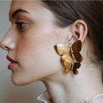& Other Stories Gold Butterfly Earrings Photo 0
