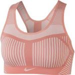 Nike Women's Flyknit High Support Pink Sports Bra NWOT size small Photo 1