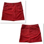 Athleta Kaleidoscope Cord Mini Skirt Orange Red Size 4 Corduroy #918970 Photo 7