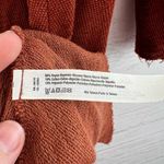 Free People  Beach Orange Long Sleeve V Neck Thermal Size S Photo 5