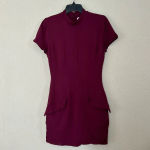 House Of CB  'Alia' Mulberry‎ Mini Dress NWOT wine purple burgundy size L Photo 4