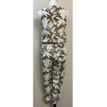 Ralph Lauren Lauren Neila Printed Sleeveless V-Neck Jumpsuit Size 4 Cargo Style Photo 3