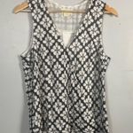 Anthropologie Maeve by Coralie Wrap Top black and white size 6 Photo 3