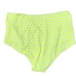 Aerie  YELLOW POLKA DOT HIGH WAISTED FULL COVERAGE BIKINI BOTTOMS Photo 1