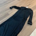 NWT Petite Plume Harlow Velour Nightgown in Black Size XS Photo 6