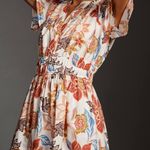 Anthropologie  the somerset maxi dress botanical motif floral size LARGE fall Photo 4