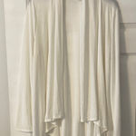 Motherhood  White  Open Front Cardigan size XL length 30” bust 42” long sleeve Photo 0