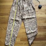 Mara Hoffman  Valerie Snake Print Pleated Paperbag Pant Sz Small Multi High Waist Photo 7
