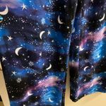 Briefly Stated Women’s Pajama Lounge Sleep Pants S Blue Celestial Stars Moons Photo 2