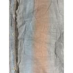 Madewell  Linen Beachside Shirt Ombre Stripe Blue Pink Short Sleeve Womens Medium Photo 2