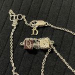 Christian Dior Dior Elegant Silver Necklace with Cube Accents Photo 3