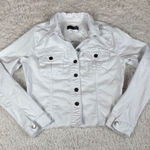 Kut From The Kloth  Women's White Denim Jacket, Size Large Photo 0