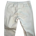 Boston Proper  Cream Off White high Rise Straight Leg Ankle Jeans Size 16 Stretch Photo 2