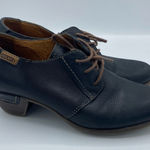 PIKOLINOS Black and Brown Leather Lace Up Booties boho bohemian artsy size 38 7 Photo 0