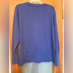Talbots Women’s Plus Occasion Cardigan Royal Blue Jeweled Button 1X NWOT Photo 5