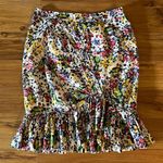 Anthropologie Hustle & Bustle Floral Pleated Ruffle Skirt 10 Photo 1