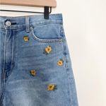 American Eagle Embroidered Floral High Waisted Mom Shorts | Size 6 Photo 3