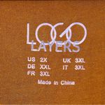 LOGO By Lori Goldstein LOGO Lori Goldstein Layer T-Shirt Womens Size 2X Asymmetrical V-Neck Orange Photo 5